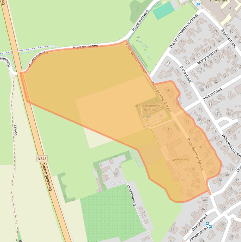 Kaart van postcodegebied 7651ED.