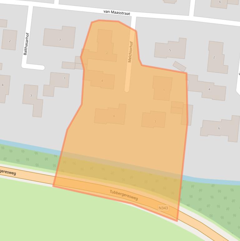 Kaart van postcodegebied 7651EW.