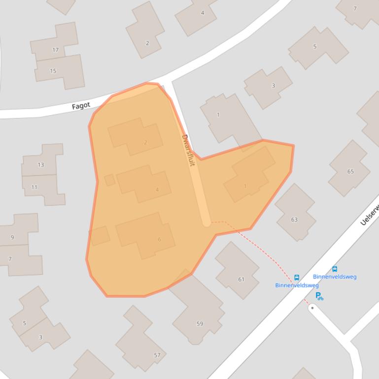 Kaart van postcodegebied 7651HB.