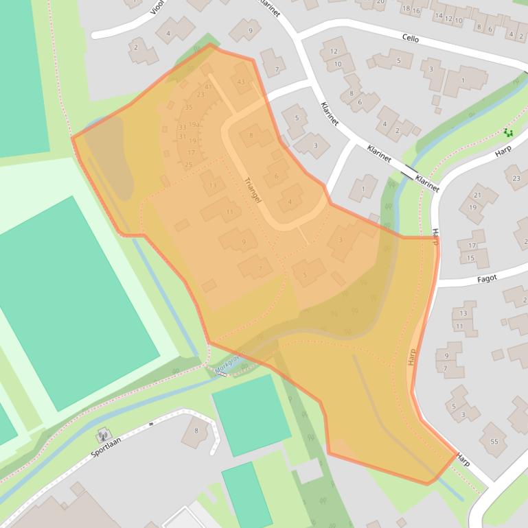 Kaart van postcodegebied 7651HG.