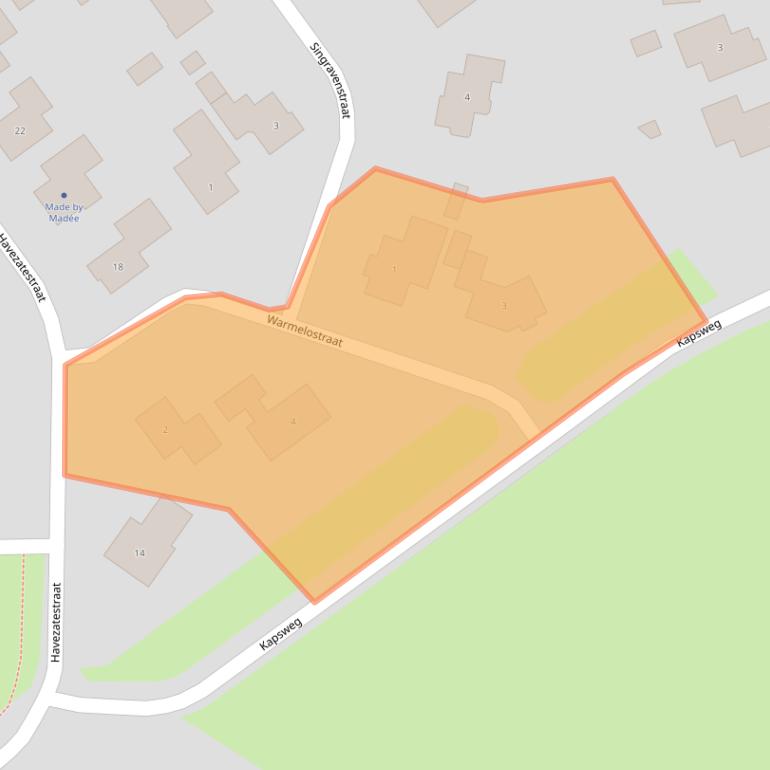 Kaart van postcodegebied 7651JD.