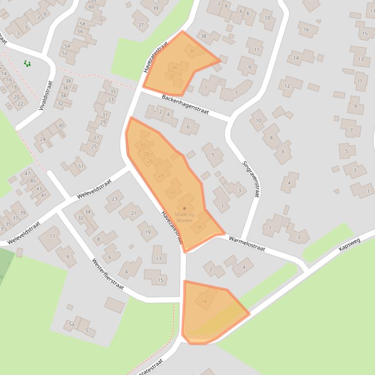 Kaart van postcodegebied 7651JM.