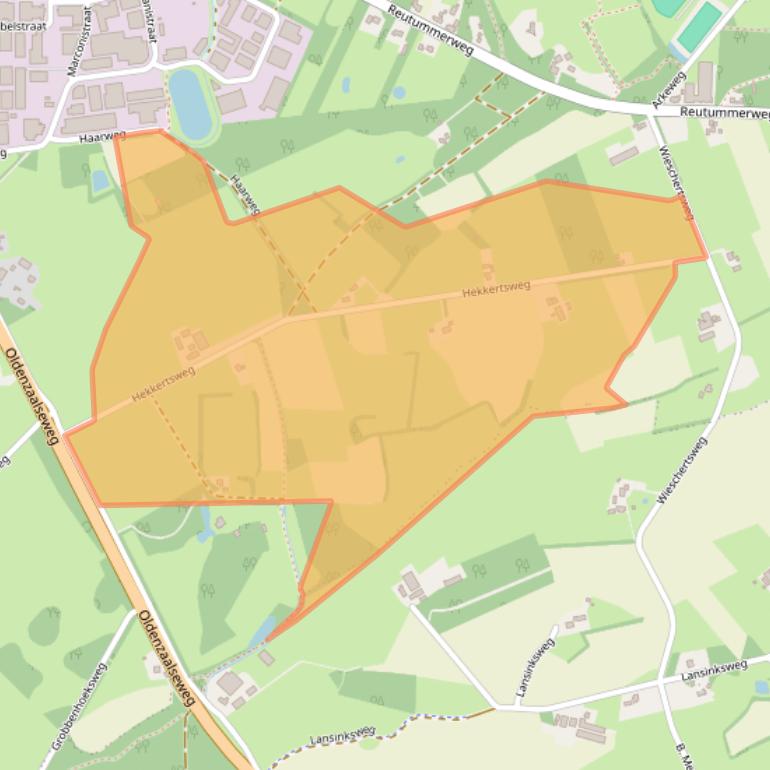 Kaart van postcodegebied 7651KD.