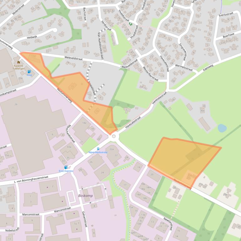 Kaart van postcodegebied 7651KJ.