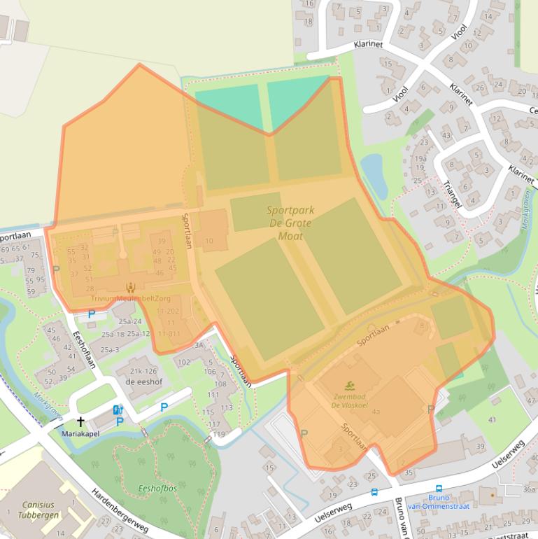 Kaart van postcodegebied 7651LD.