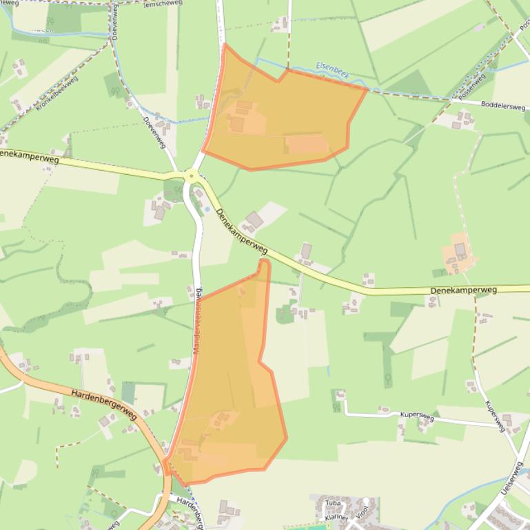 Kaart van postcodegebied 7651LG.