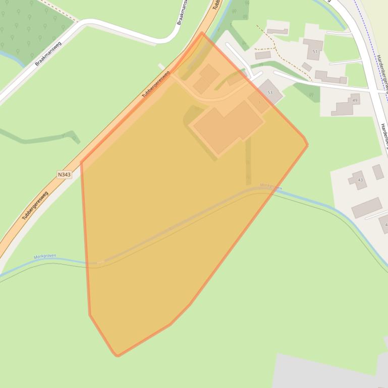 Kaart van postcodegebied 7651LS.