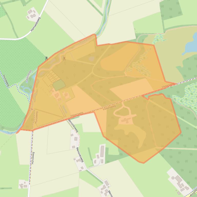 Kaart van postcodegebied 7651LV.