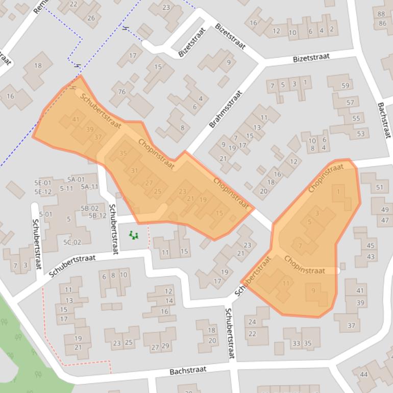 Kaart van postcodegebied 7651MC.
