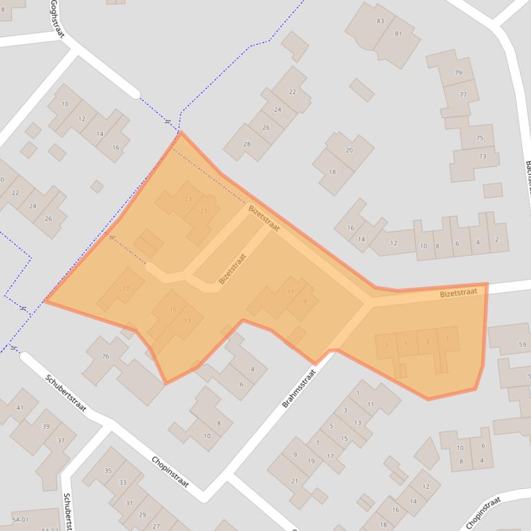 Kaart van postcodegebied 7651MN.