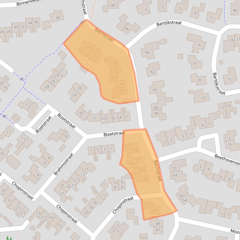 Kaart van postcodegebied 7651MT.