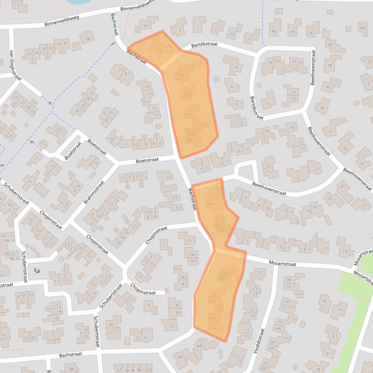 Kaart van postcodegebied 7651MZ.