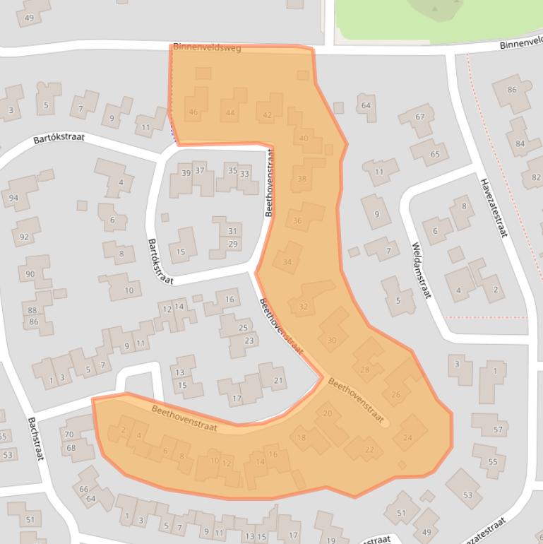 Kaart van postcodegebied 7651RC.