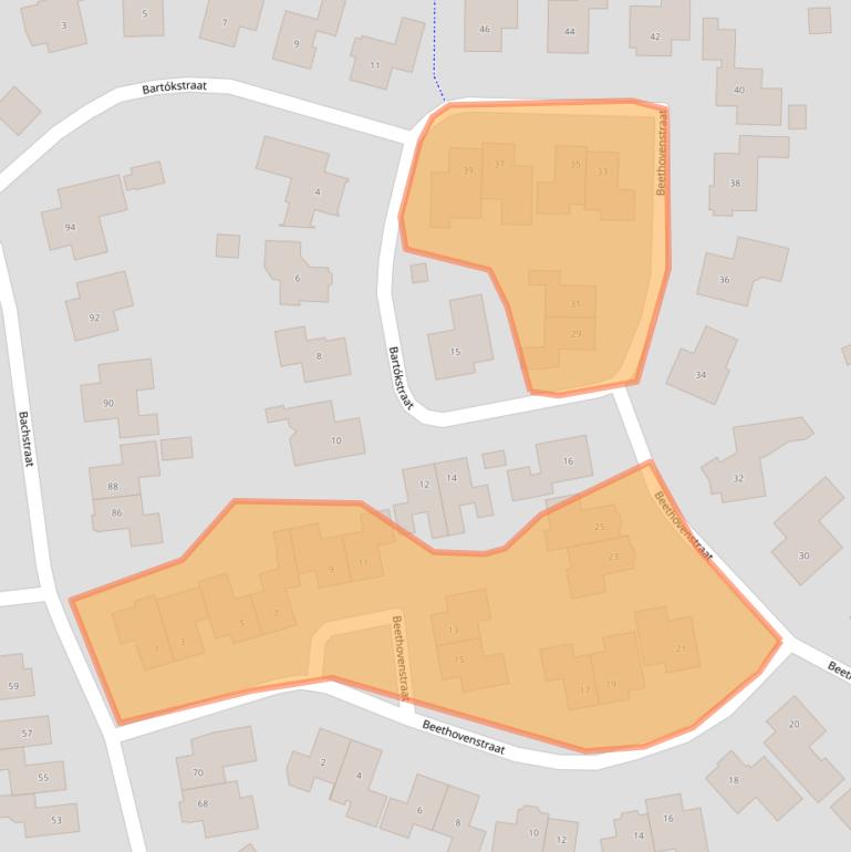 Kaart van postcodegebied 7651RD.