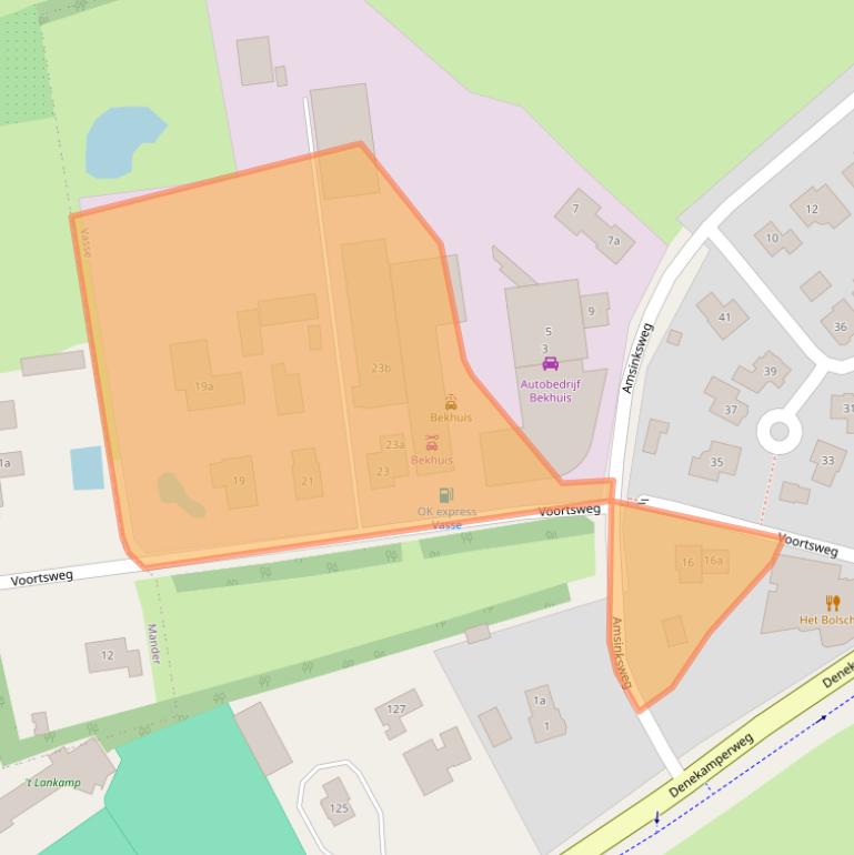 Kaart van postcodegebied 7661PD.