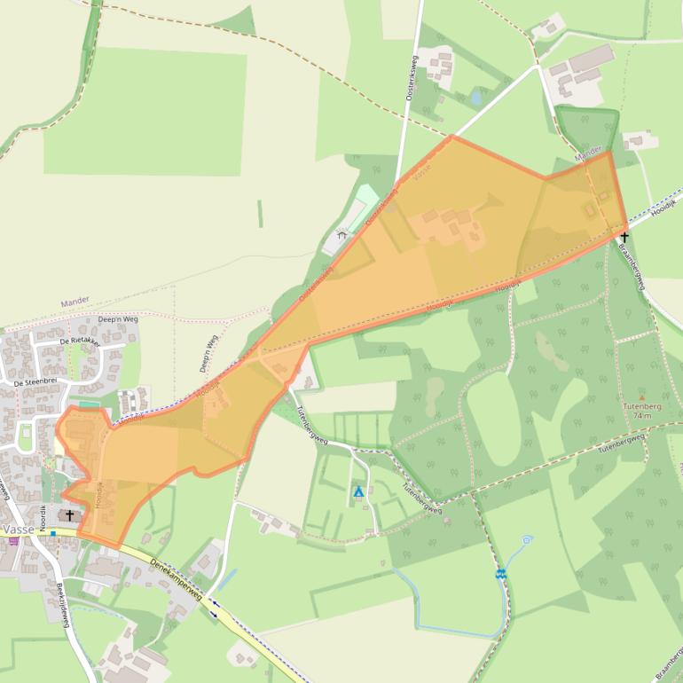 Kaart van postcodegebied 7661RA.