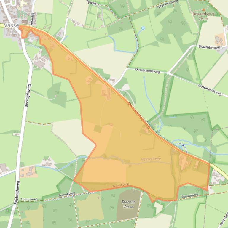 Kaart van postcodegebied 7661RM.