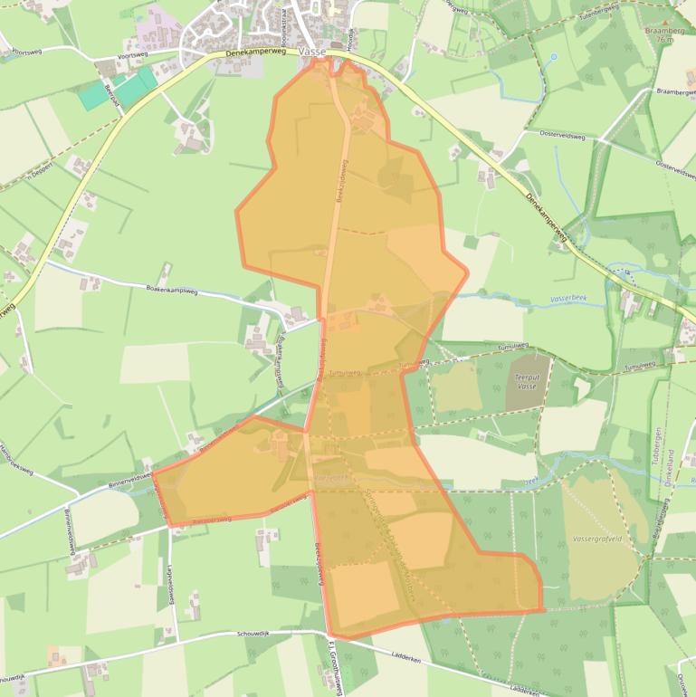 Kaart van postcodegebied 7661RV.