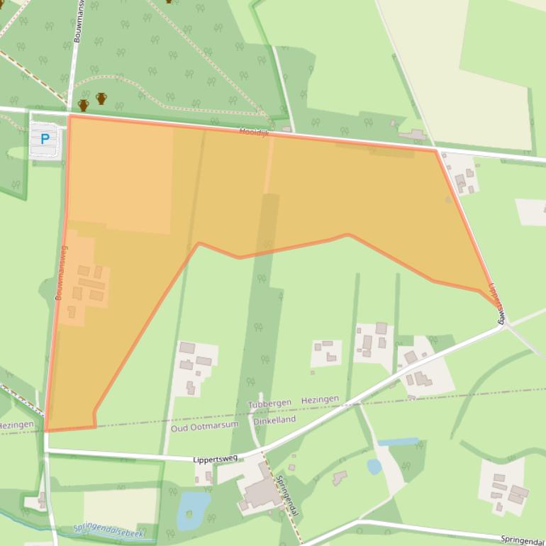 Kaart van postcodegebied 7662PD.