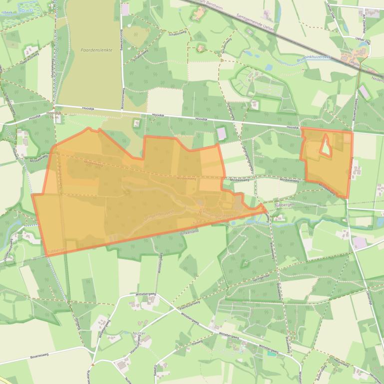 Kaart van postcodegebied 7662PE.