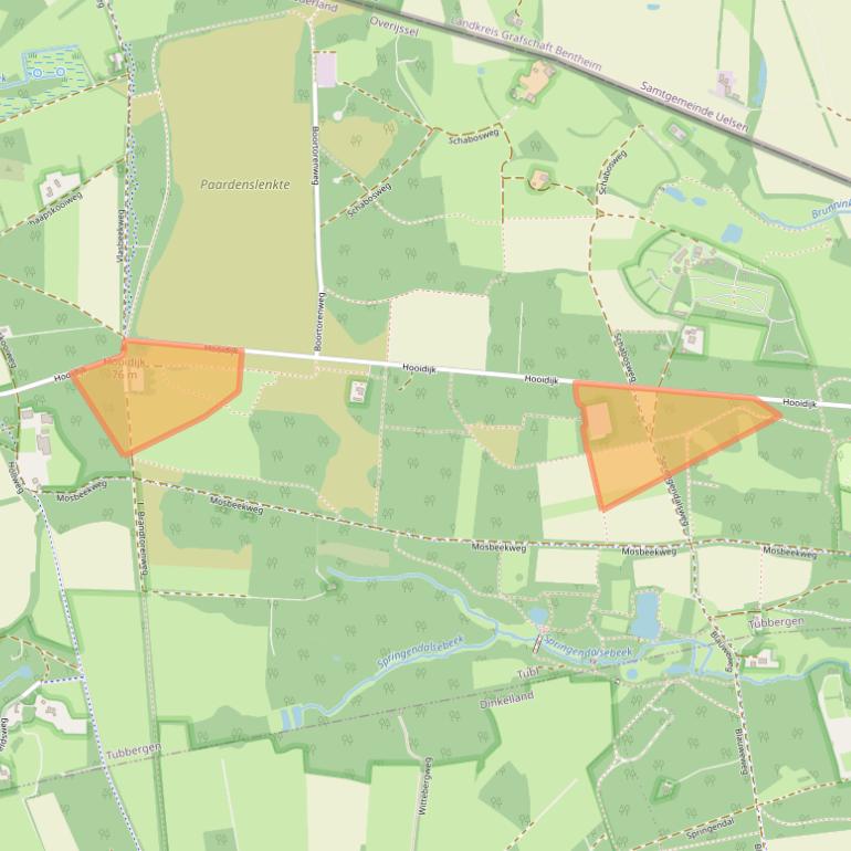 Kaart van postcodegebied 7662PG.