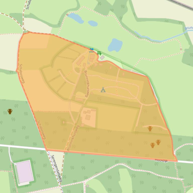 Kaart van postcodegebied 7662PH.