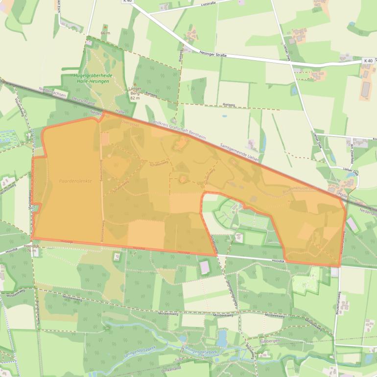 Kaart van postcodegebied 7662PJ.