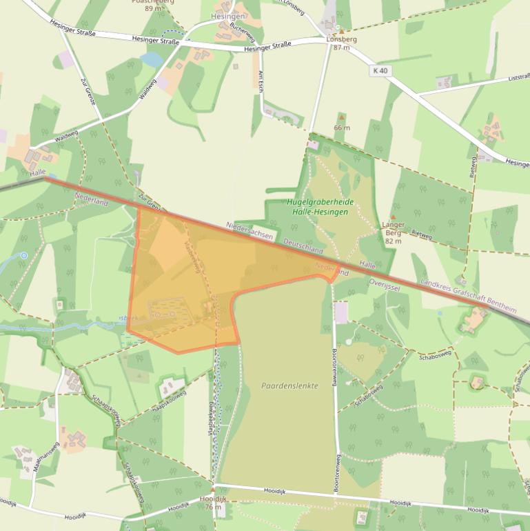 Kaart van postcodegebied 7662PL.