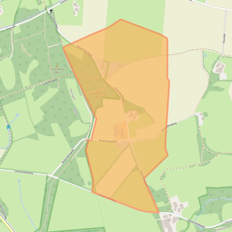 Kaart van postcodegebied 7662PT.