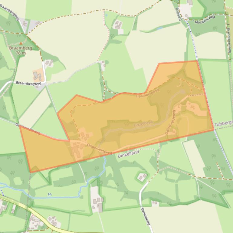 Kaart van postcodegebied 7662PW.