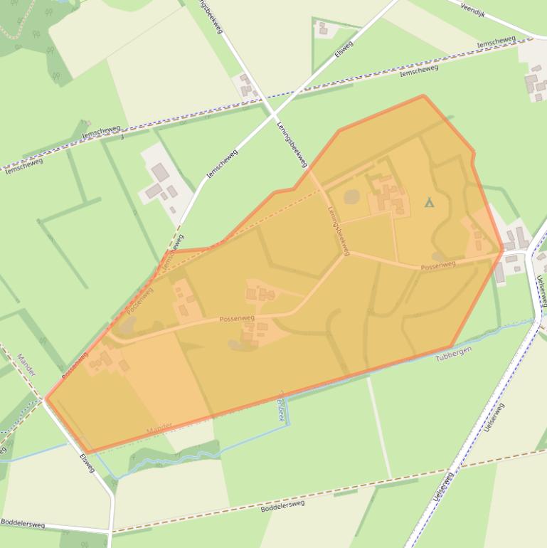 Kaart van postcodegebied 7663TS.