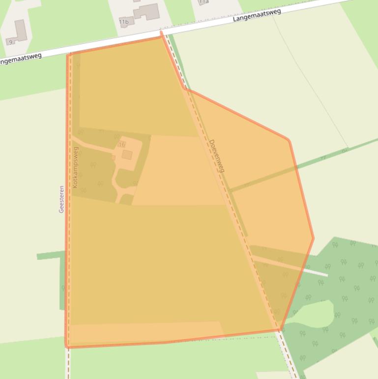 Kaart van postcodegebied 7664VM.