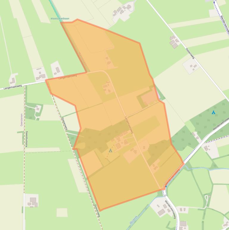 Kaart van postcodegebied 7664VN.