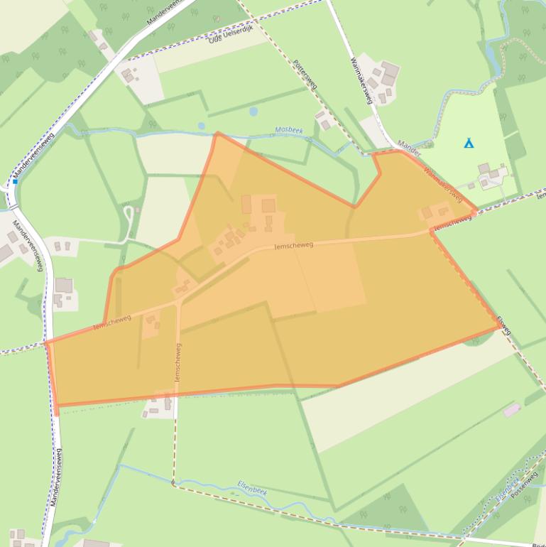 Kaart van postcodegebied 7664VP.