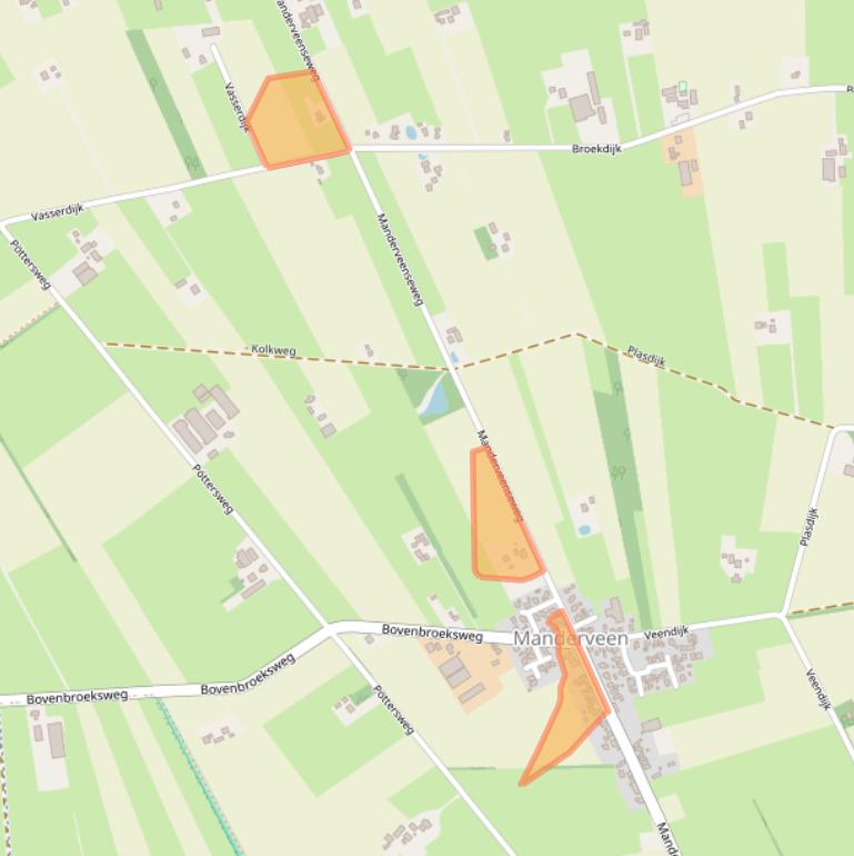 Kaart van postcodegebied 7664VT.