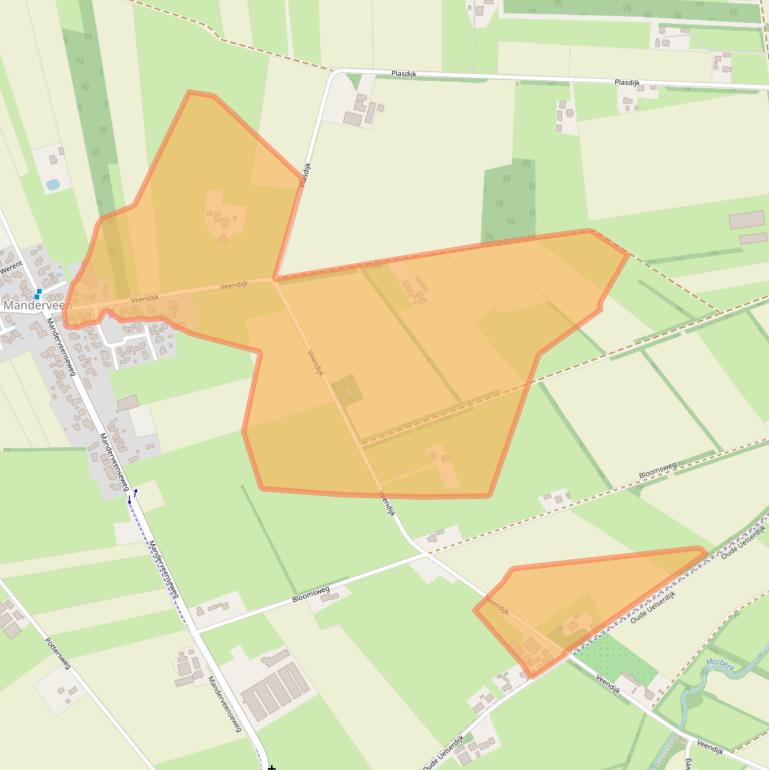 Kaart van postcodegebied 7664VX.