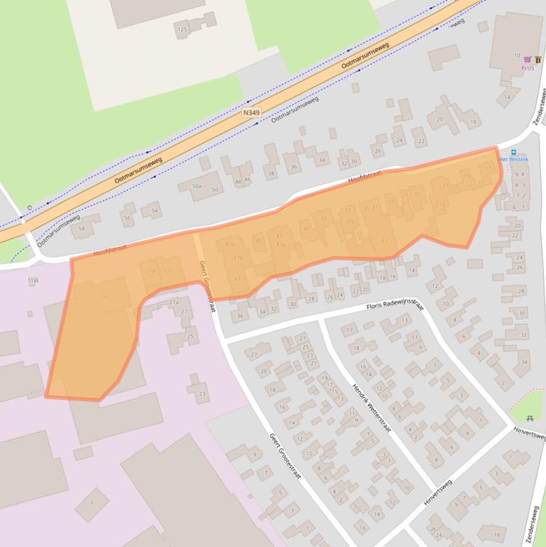 Kaart van postcodegebied 7665AN.