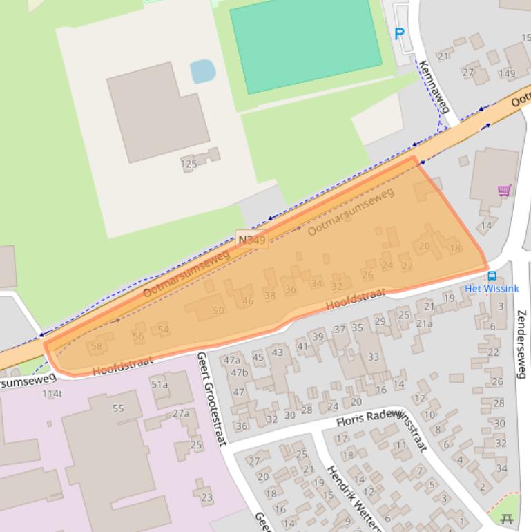 Kaart van postcodegebied 7665AP.