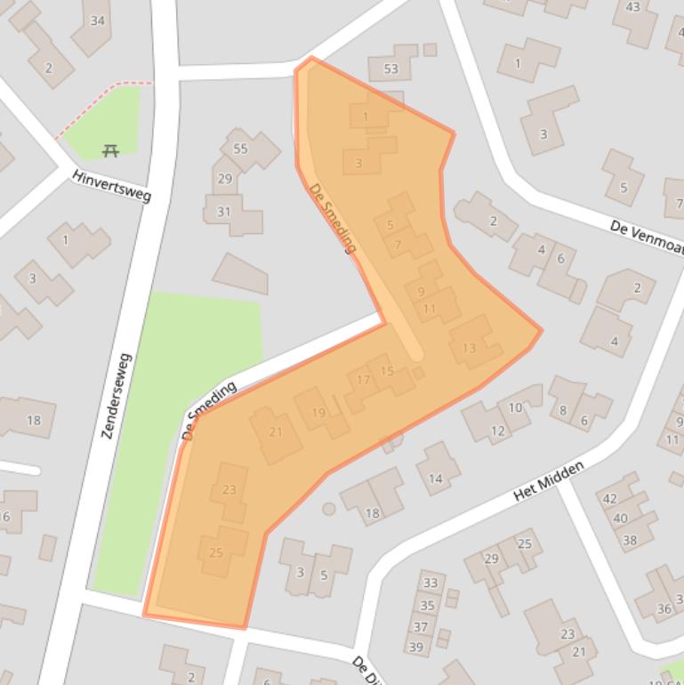 Kaart van postcodegebied 7665DC.