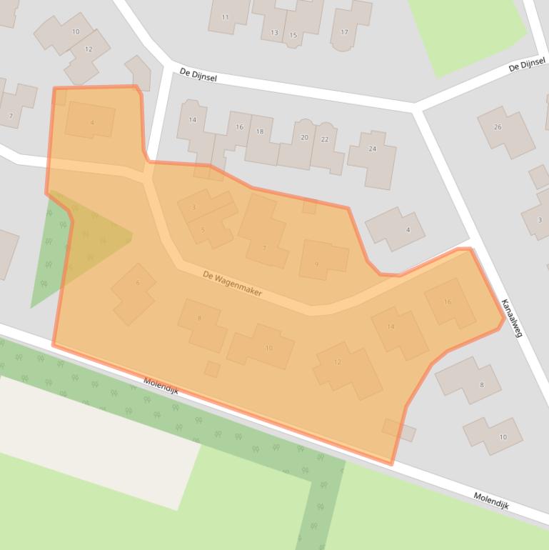 Kaart van postcodegebied 7665DK.