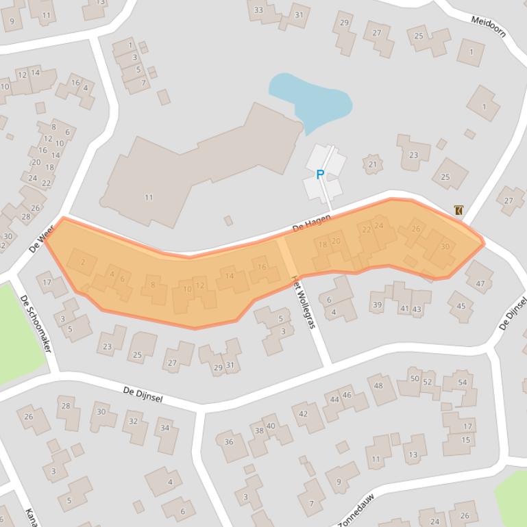 Kaart van postcodegebied 7665DP.