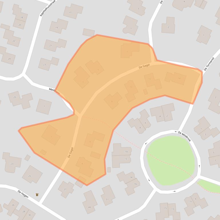 Kaart van postcodegebied 7665EA.