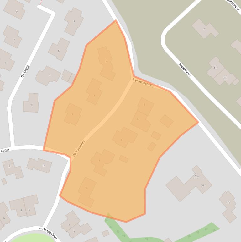 Kaart van postcodegebied 7665EE.