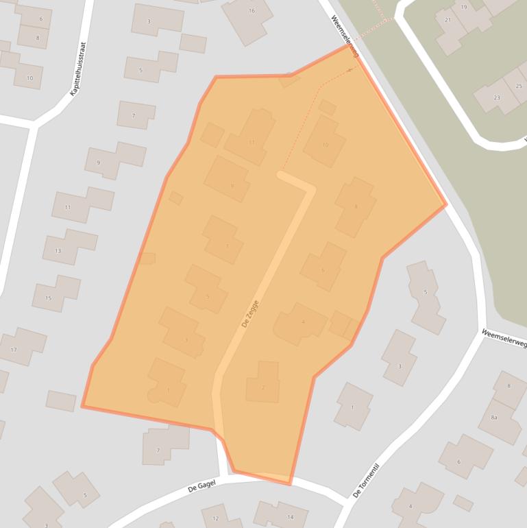 Kaart van postcodegebied 7665EG.