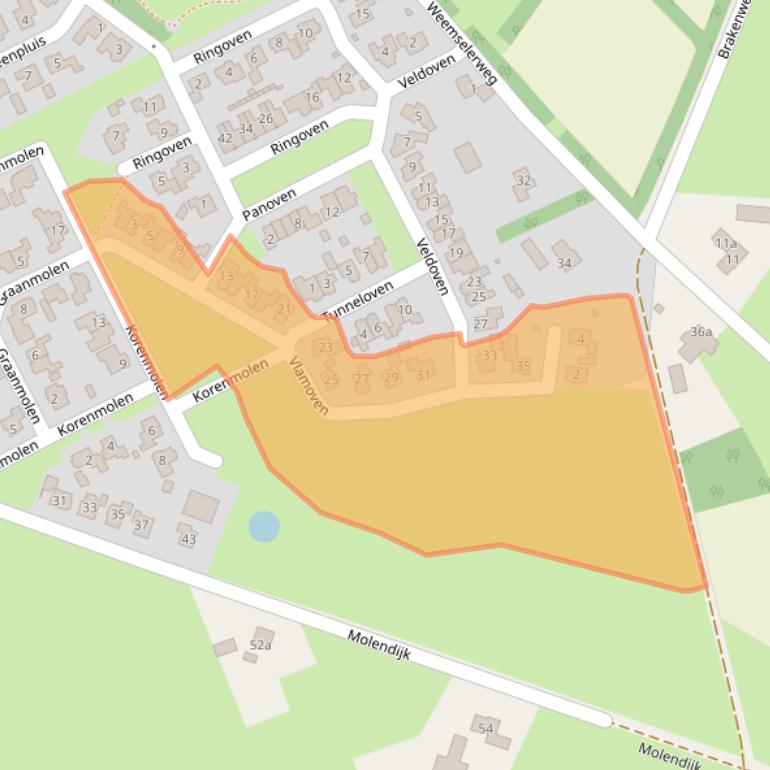 Kaart van postcodegebied 7665EM.