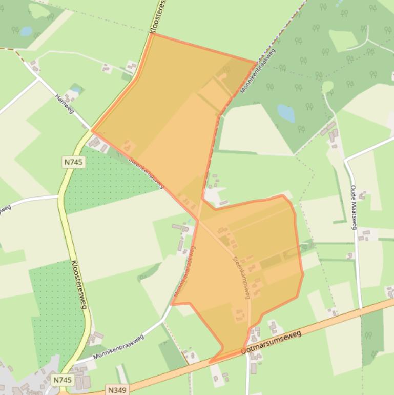 Kaart van postcodegebied 7665RA.