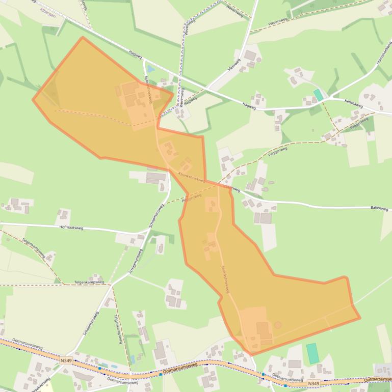 Kaart van postcodegebied 7665RM.