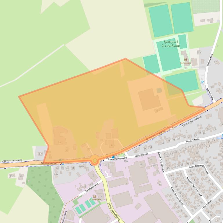 Kaart van postcodegebied 7665RW.