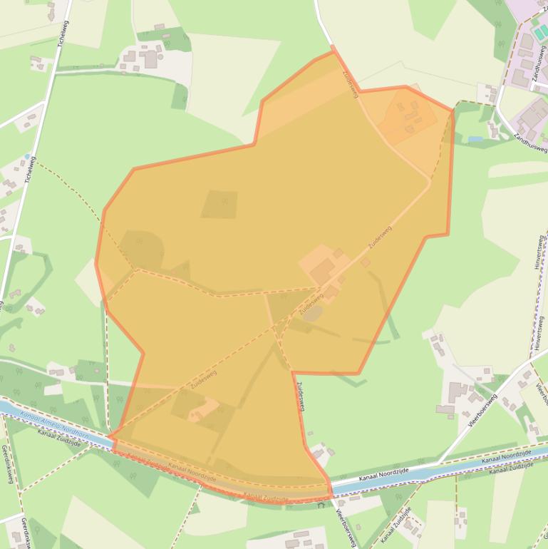 Kaart van postcodegebied 7665RZ.