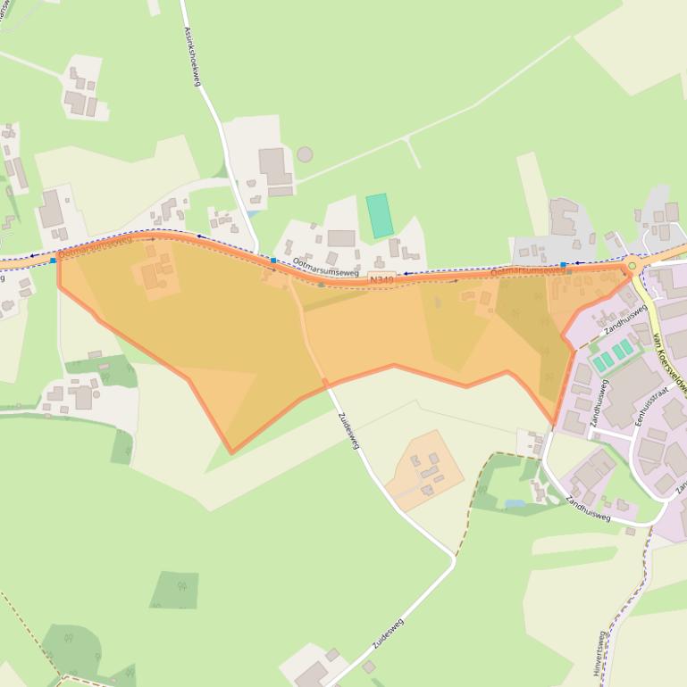 Kaart van postcodegebied 7665SC.